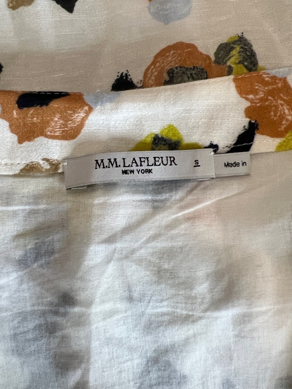 MM Lafleur Gali Dress in Meadow Print Linen Size S - Picture 9 of 13